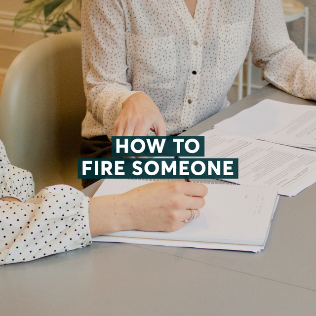 How to Fire Someone
