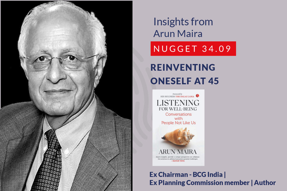 367: 34.09 Arun Maira - Reinventing oneself at 45